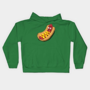 Hot Diggity Dog - with Mustard Kids Hoodie